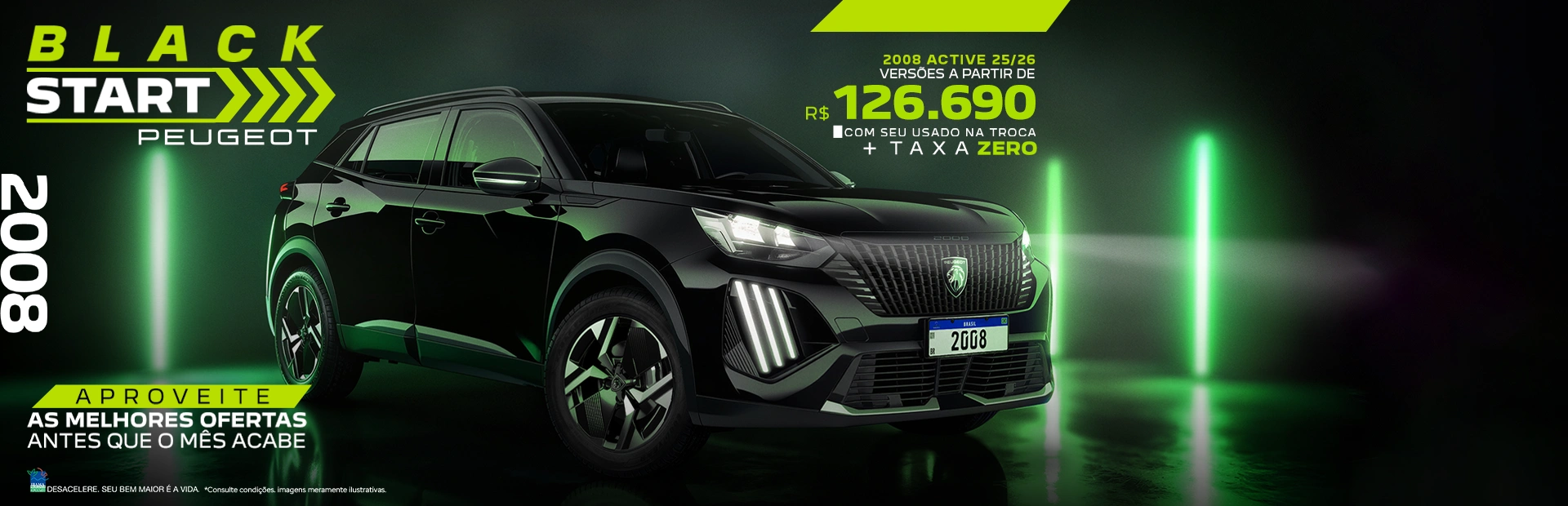 banner 150 ddm varejo peugeot 2008 black