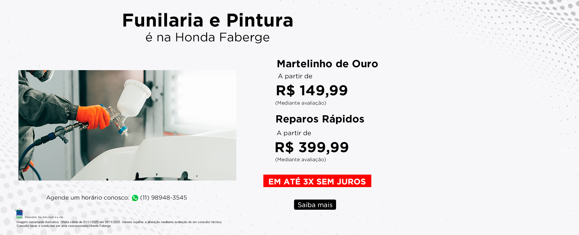 FUNILARIA E PINTURA - NOVEMBRO