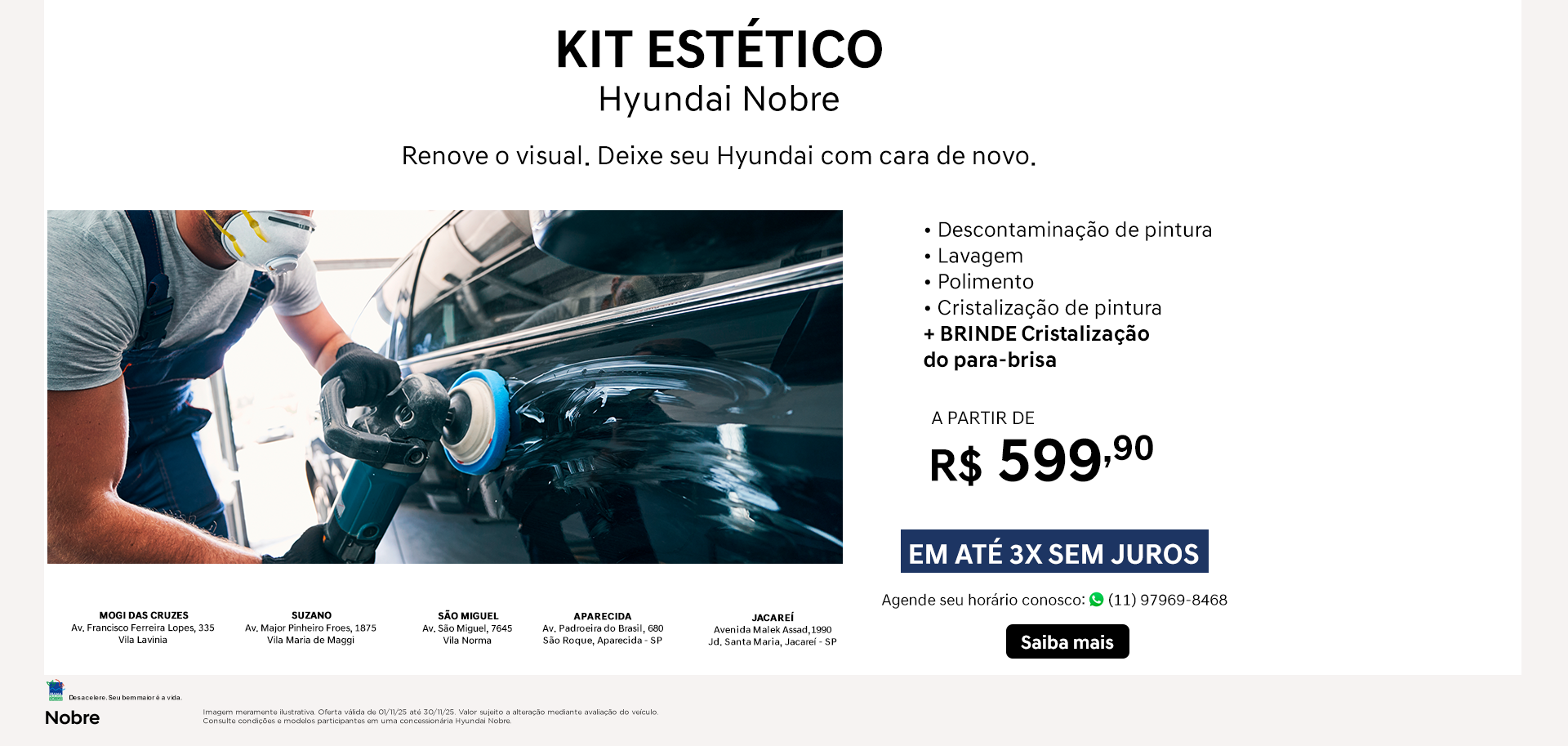 banner kit estético - novembro