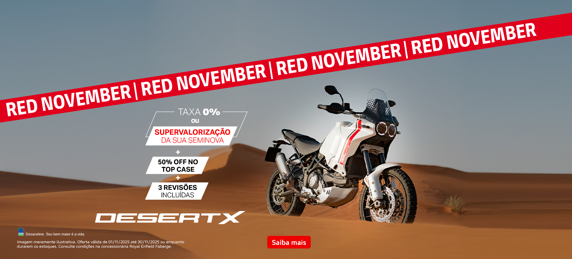 banner DESERTX - NOVEMBRO