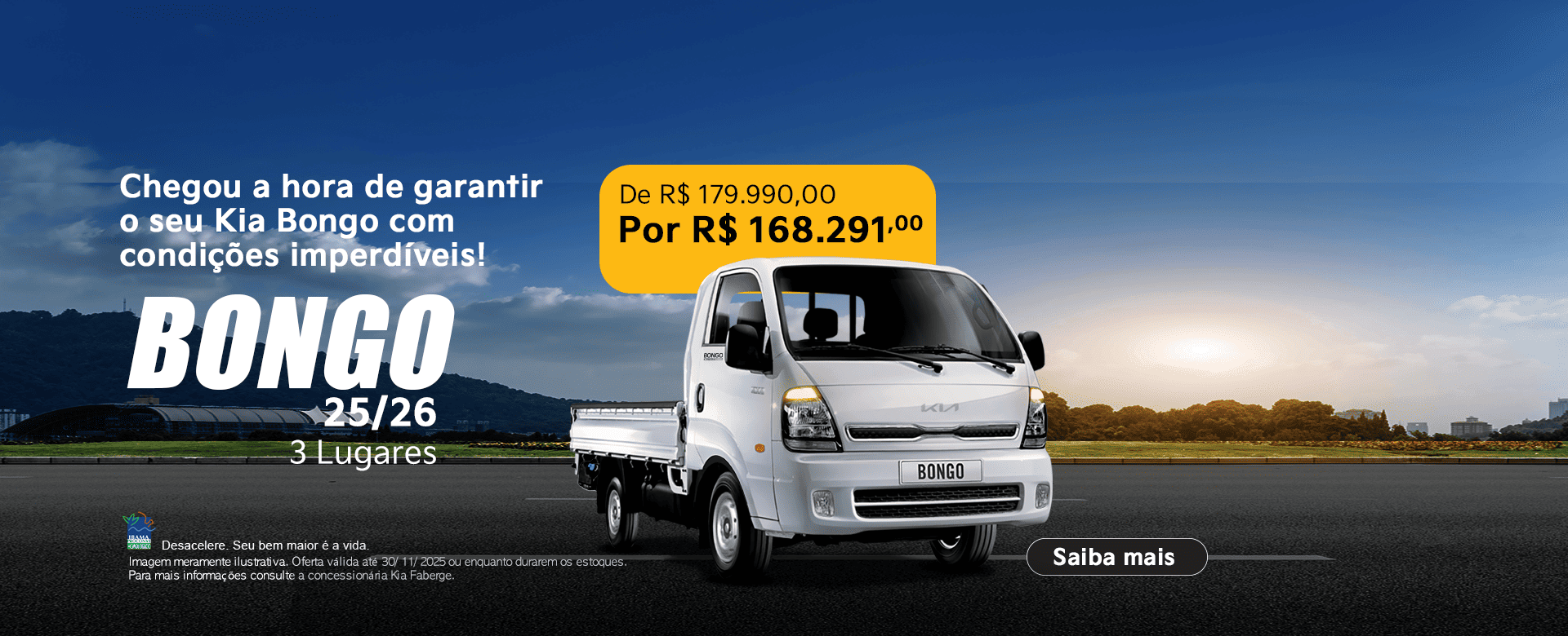 BONGO - 3 LUGARES - NOVEMBRO